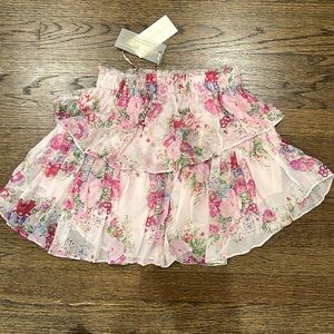 Brand new with tags. LoveShackFancy floral skirt